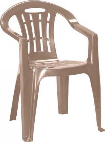 Židle Curver® MALLORCA, cappuccino, plastová