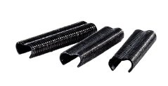 Spona RAPID VR22, PVC čierna, 215 ks, sponky pre viazacie kliešte RAPID FP222 a FP20, pre drôt 5-11mm