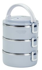 Cutie de prânz MagicHome LB933, 3 compartimente, 1,5 litri, albastru