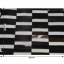 Luxusní kožený koberec, hnědá/černá/bílá, patchwork, 120x180, KŮŽE TYP 6