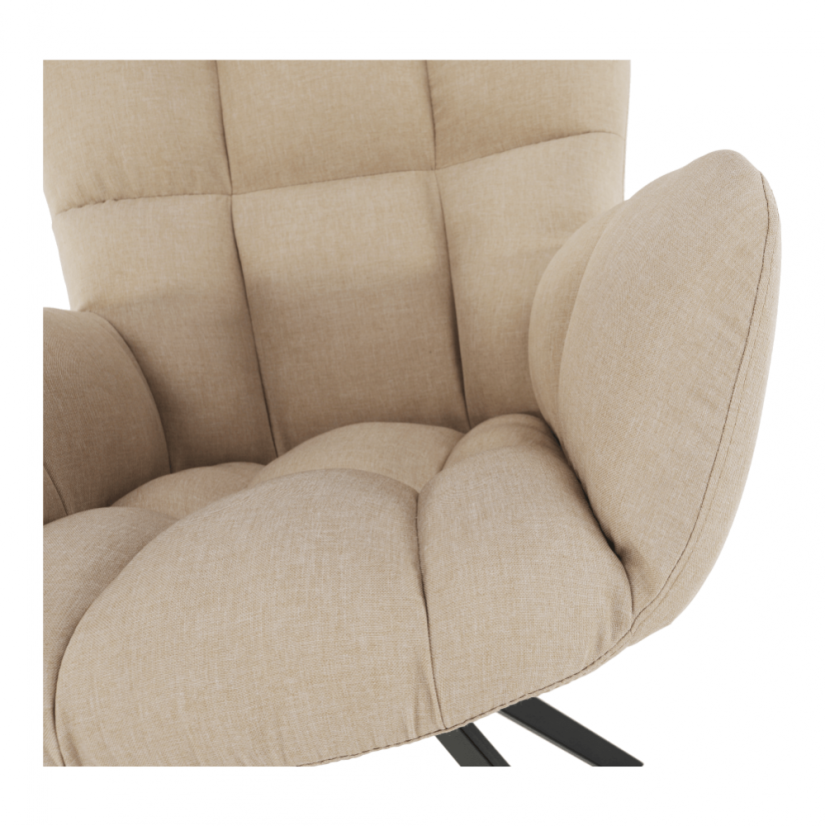 Designer-Drehstuhl, beige/schwarz, KOMODO