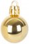 MagicHome božićne kuglice, 12 kom, 3 cm, zlatne, za božićno drvce