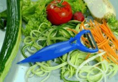 Gemüse-/Obstschäler YPSILON DEKORA, zweihändig, dekorativ