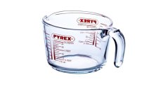 Pahar de măsurat 1L, 16x11cm, sticlă transparentă PYREX