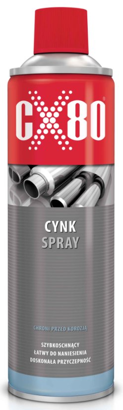 Zinkový sprej na ochranu proti korózii 500ml, CX-80