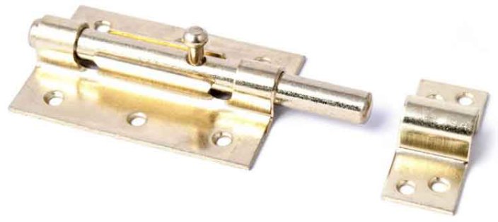 Zatyczka do drzwi z okrągłym suwakiem, 455 - 120 mm, złota, XL-TOOLS