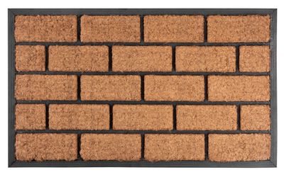 MagicHome RBC 124 prostirka, Brickwall, 45x75 cm, guma/kokos