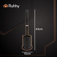 Perie de baie din silicon negru Ruhhy 25882 (acțiune)
