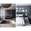 Luxusný kožený koberec, biela/hnedá/čierna, patchwork, 140x200, KOŽA TYP 7