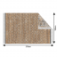 Doppelseitiger Teppich, Muster/Braun, 180x270, MADALA