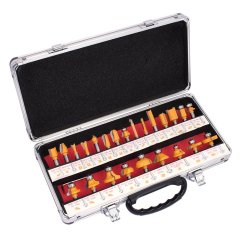 Sada stopkových fréz do dřeva 24-dílná, upínací stopka 8 mm, XL-TOOLS