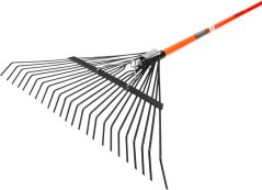 Hrábě na listí Strend Pro, 24 zubé, 58 cm, vějířové, sklolaminátová násada 1510 mm