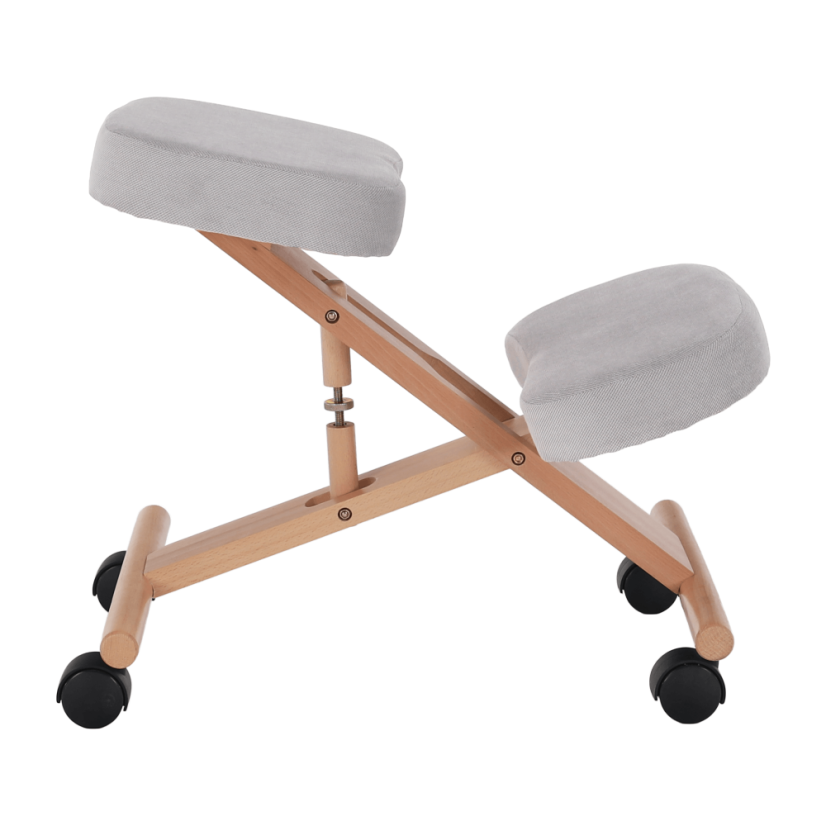 Ergonomsko klečalo, sivo-smeđa Taupe/bukva, FLONET