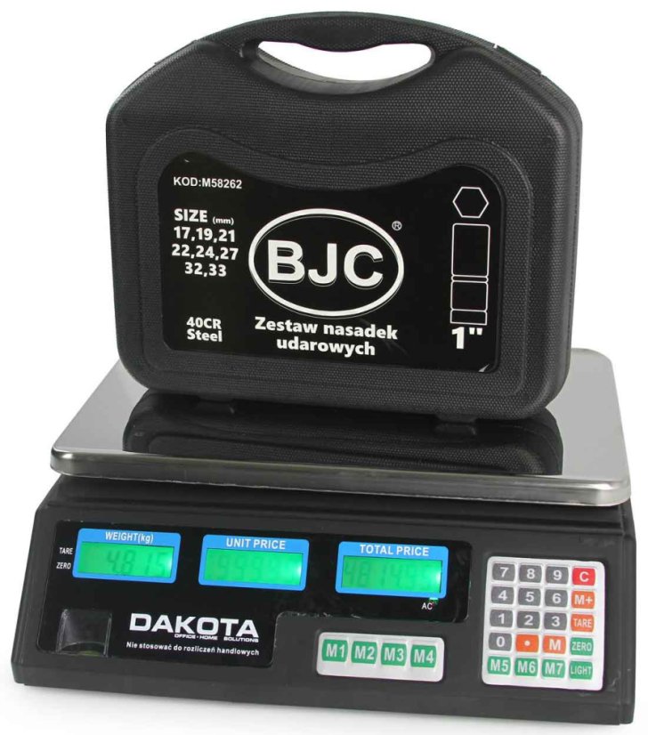 Digitale Tischwaage bis 40 kg, Wiegefläche 33 x 23 cm, DAKOTA