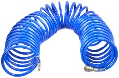 Wąż spiralny z szybkozłączami STOP PU 8/12mm 20 m, GEKO