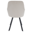 Designer-Sessel, beige Samtstoff, AURIL