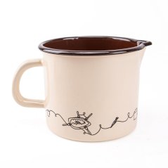 Kubek 12cm/1L z dzióbkiem, Linea decor