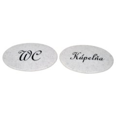Oznaka WC + kupaonski set 2 kom