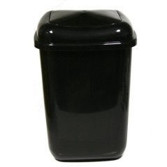 Coș de gunoi UH 28 l QUATRO negru KLC (acțiune)