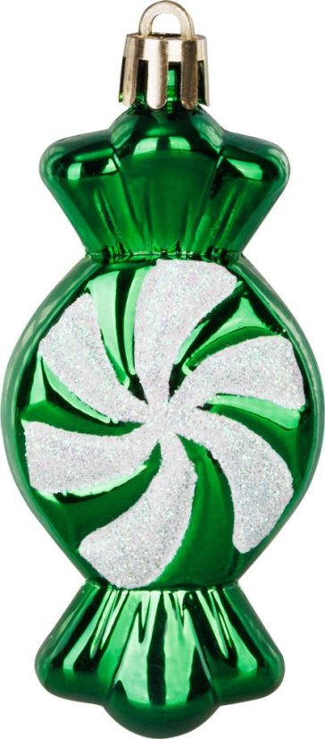 MagicHome Weihnachtskugeln, Set, 32 Stück, Rot-Grün-Weiß, Mix, für den Weihnachtsbaum