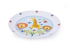 Dječji plitki porculanski tanjur 21 cm SAFARI