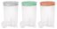 Curver® DRY FOOD puszka 1700 ml z miarką, mieszanka kolorów miętowo-szarych i brzoskwiniowych, 13x19 cm