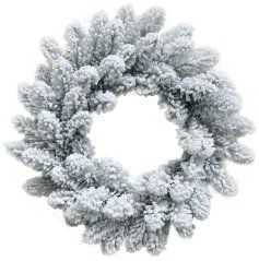 MagicHome Weihnachtskranz, Natur, verschneit, 45 cm (akce)