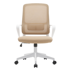 Bürostuhl, beige/weiß, SALOMO TYP 1