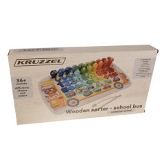 Drevené puzzle - triedička 6v1 Kruzzel 22636