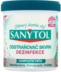 Dezinfekcia Sanytol, odstraňovač škvŕn z tkanín a odevov, 450 g