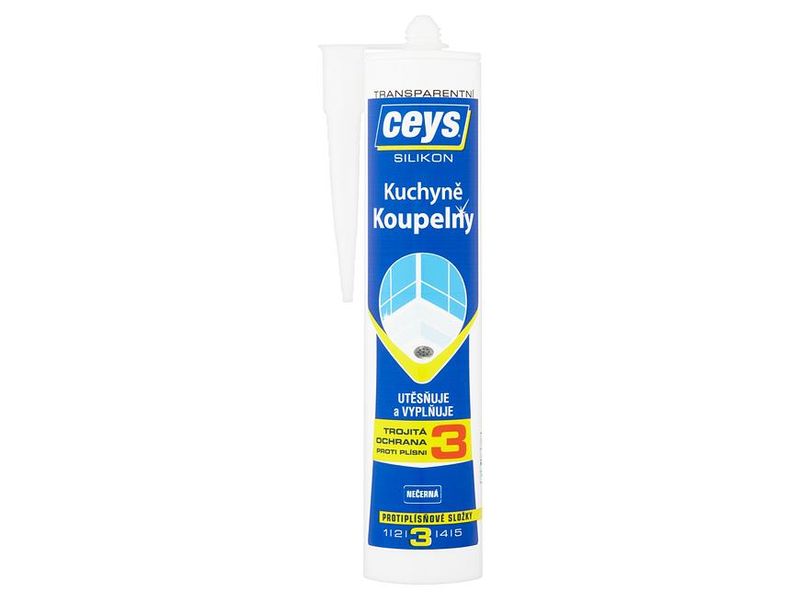 Silikon Ceys Badezimmer und Küchen, transparent, 280 ml