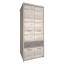 Kleiderschrank 4D1S, Nairobi Kastanie/Onyx, JESI NEU