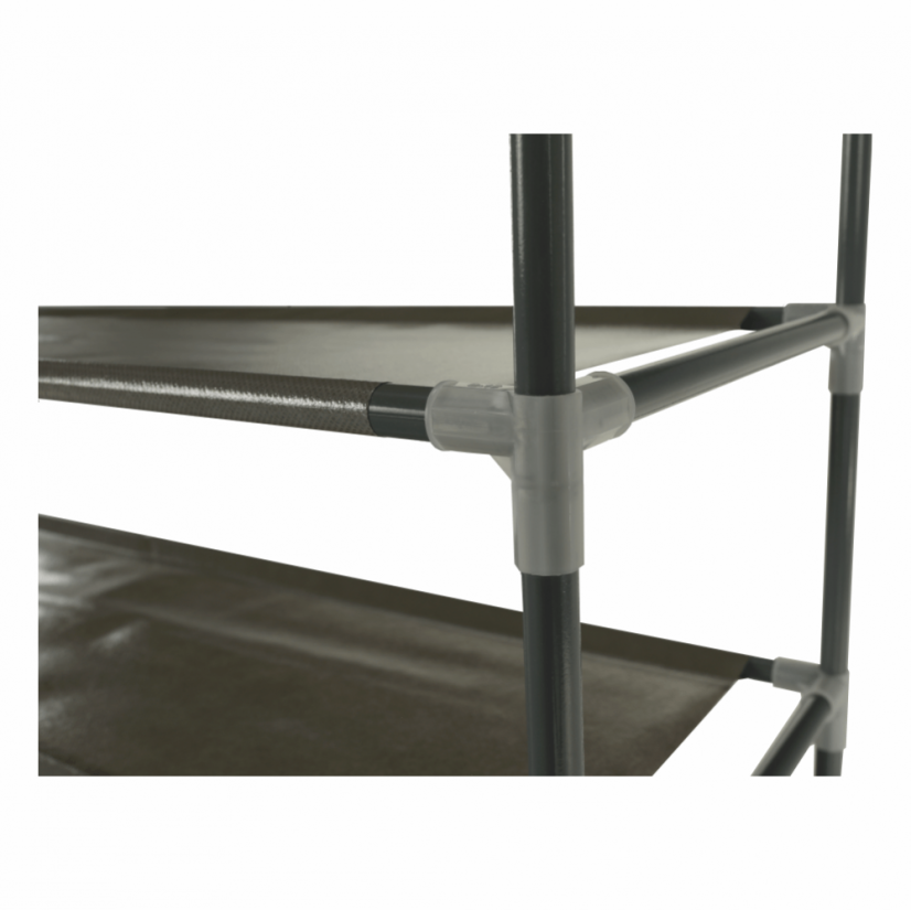 10-reihiges Schuhregal, grau, FILOU
