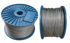 Cablu de oțel cu înveliș din PVC de 2 mm (akce)