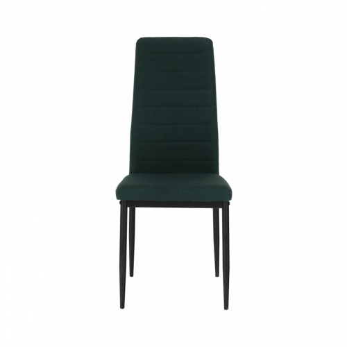 Krzesło, szmaragdowa tkanina/czarny metal, COLETA NOVA