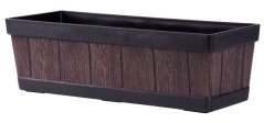 Strend Pro Woodeff Pflanzgefäß, 15x47x17 cm, Teakholz, Holzeffekt (akce)