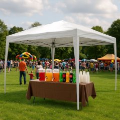 Cort pavilion de grădină 3x3 m, adăpost pop-up pentru grădină sau terasă MultiGarden