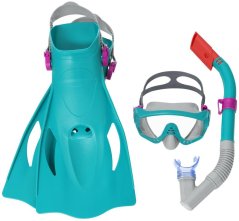 Bestway® Sparkl Water Goggles, Zestaw, Snorkeling, Okulary do nurkowania z płetwami