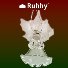 Átlátszó díszek - angyalok, 6 db. Ruhhy 22497