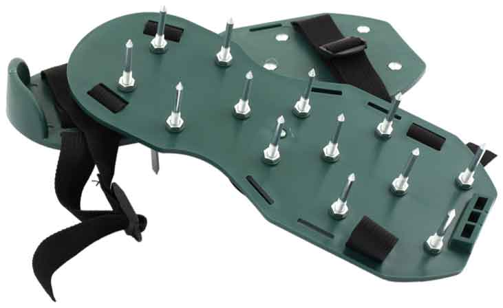 Sandalen mit Heringen zum Belüften des Rasens, Länge 30 cm, XL-TOOLS