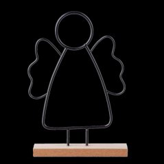Engelsfigur 11x4x16,5 cm Holz/Metall