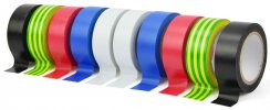 Izolacijski trak PVC 19 mm x 0,13 mm x 10 m, 10 barv, cena za 10 kos, GEKO