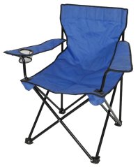 Stuhl Strend Pro BC2012B, klappbar, blau, 50x50x90 cm, 120 kg