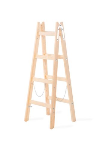 Rebrík Strend Pro, 4 priečkový, drevené štafle, 1,32 m, max. 150 kg