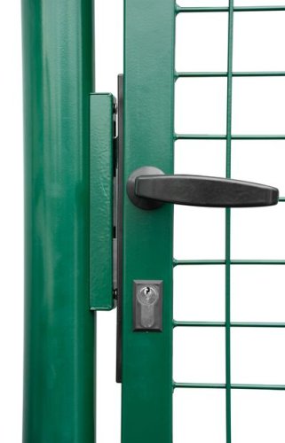 Brama Strend Pro METALTEC ECO, 1000/2000/50x50 mm, ościeżnica kwadratowa, zielona, jednoskrzydłowa, ogrodowa, ZN+PVC, RAL6005