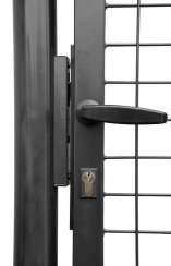 Brama Strend Pro METALTEC ECO, 1000/1000/50x50 mm, ościeżnica kwadratowa, antracyt, jednoskrzydłowa, ogrodowa, ZN+PVC, RAL7016