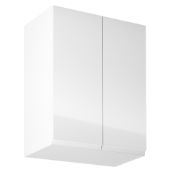 Oberschrank, Weiß/Weiß Extra Hochglanz, AURORA G602F