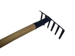 Grabie 6-zębne metalowe z trzonkiem 550 mm KLC
