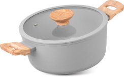 Cratiță MagicHome Harmony, cu capac de sticlă, 24 cm
