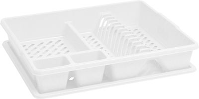 Odkapávač Curver®, 38x45x8,8 cm, na kuchyňské nádobí, bílý